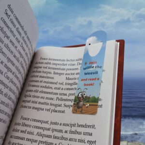 Willie the Weevil Bookmark — Cute Kids Reading Encouragement, view 4